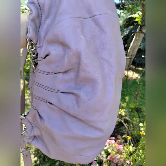 MICHAEL Michael Kors ERIN lilac leather shoulder handbag - Picture 14 of 17